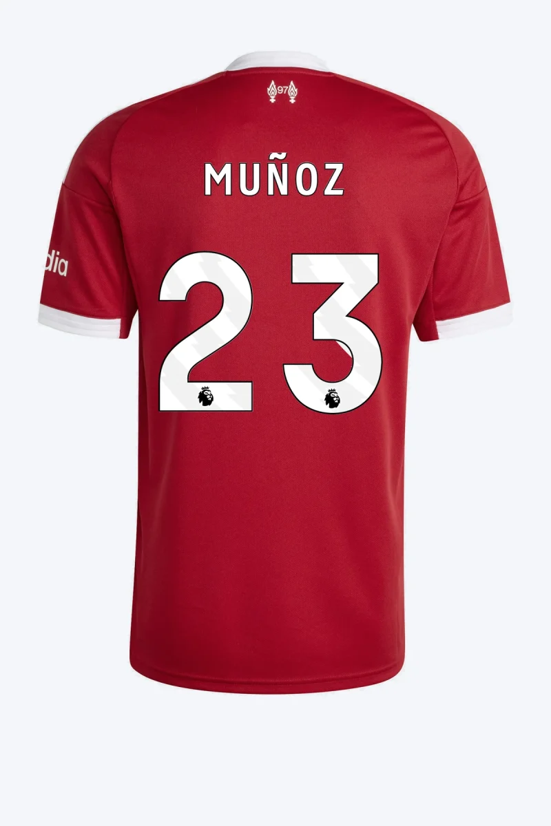 Muñoz 23 Voetbalshirt - Liverpool FC 25/26 Thuis