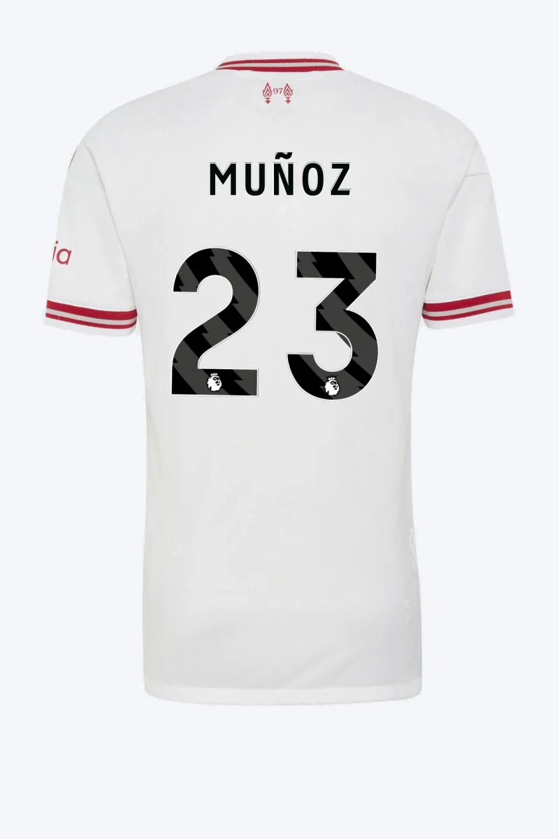 Muñoz 23 Voetbalshirt - Liverpool FC 26/27 Uit Authentic