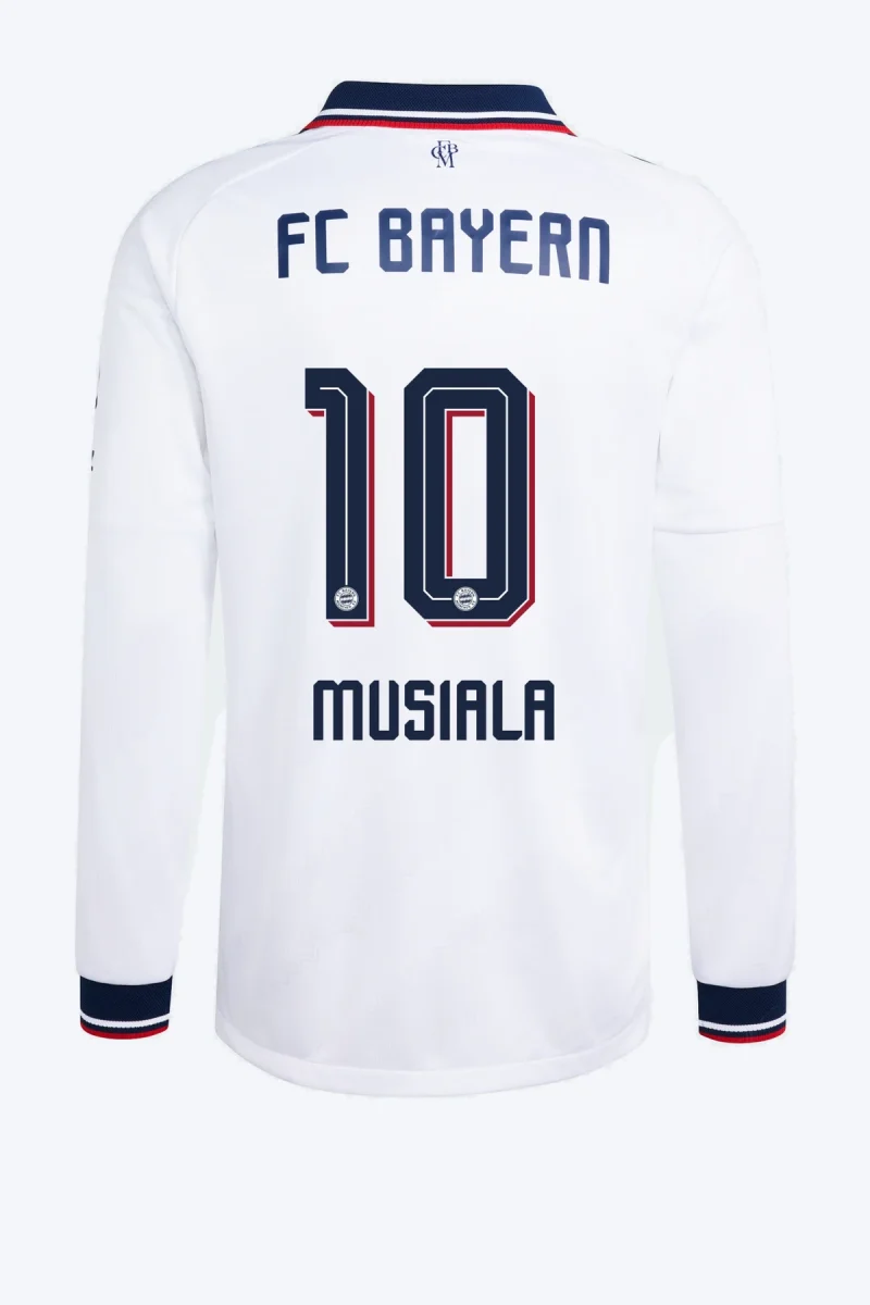 Musiala 10 Voetbalshirt - FC Bayern 26/27 Uit Authentic Longsleeve