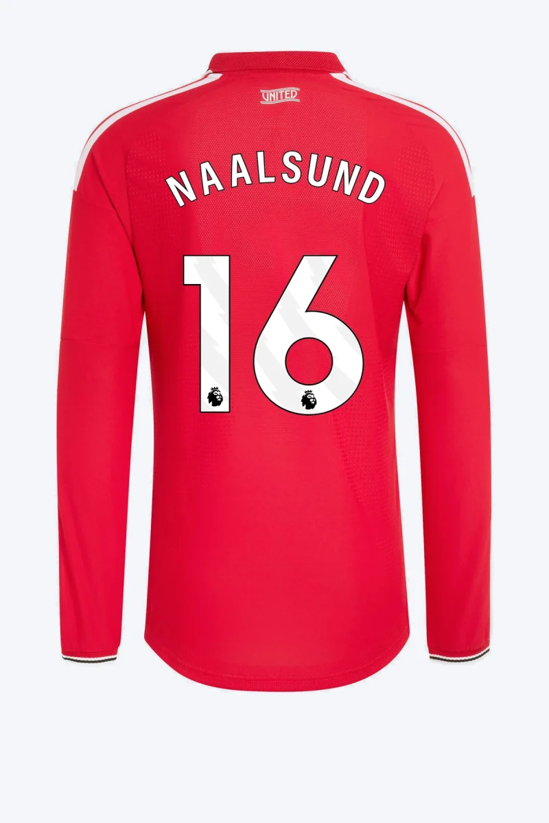 Naalsund 16 Voetbalshirt - Manchester United 26/27 Thuis Authentic Lange Mouw