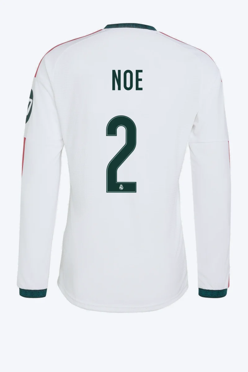 Noe 2 Voetbalshirt - Real Madrid 26/27 Thuis Authentic Lange Mouw