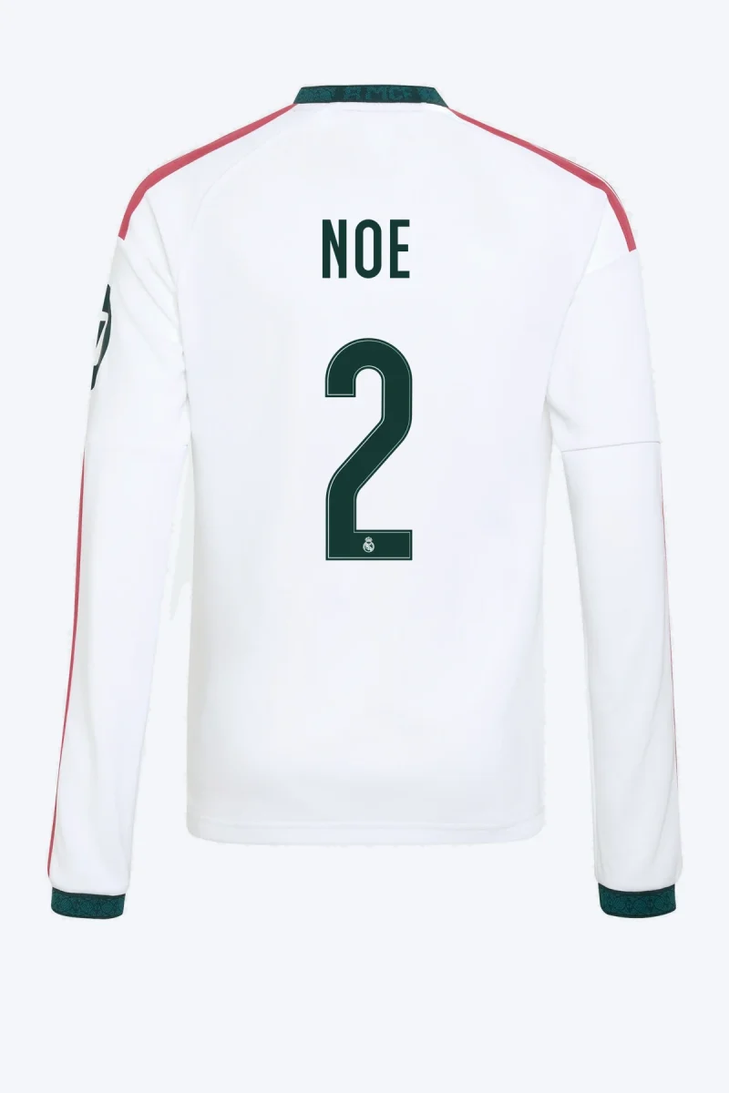 Noe 2 Voetbalshirt - Real Madrid 26/27 Thuis Lange Mouw Kids