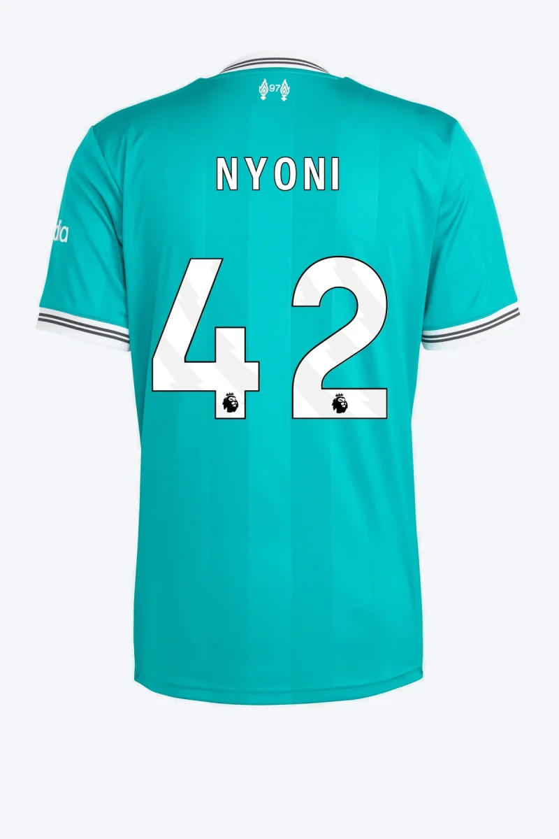 Nyoni 42 Voetbalshirt - Liverpool FC 25/26 Derde