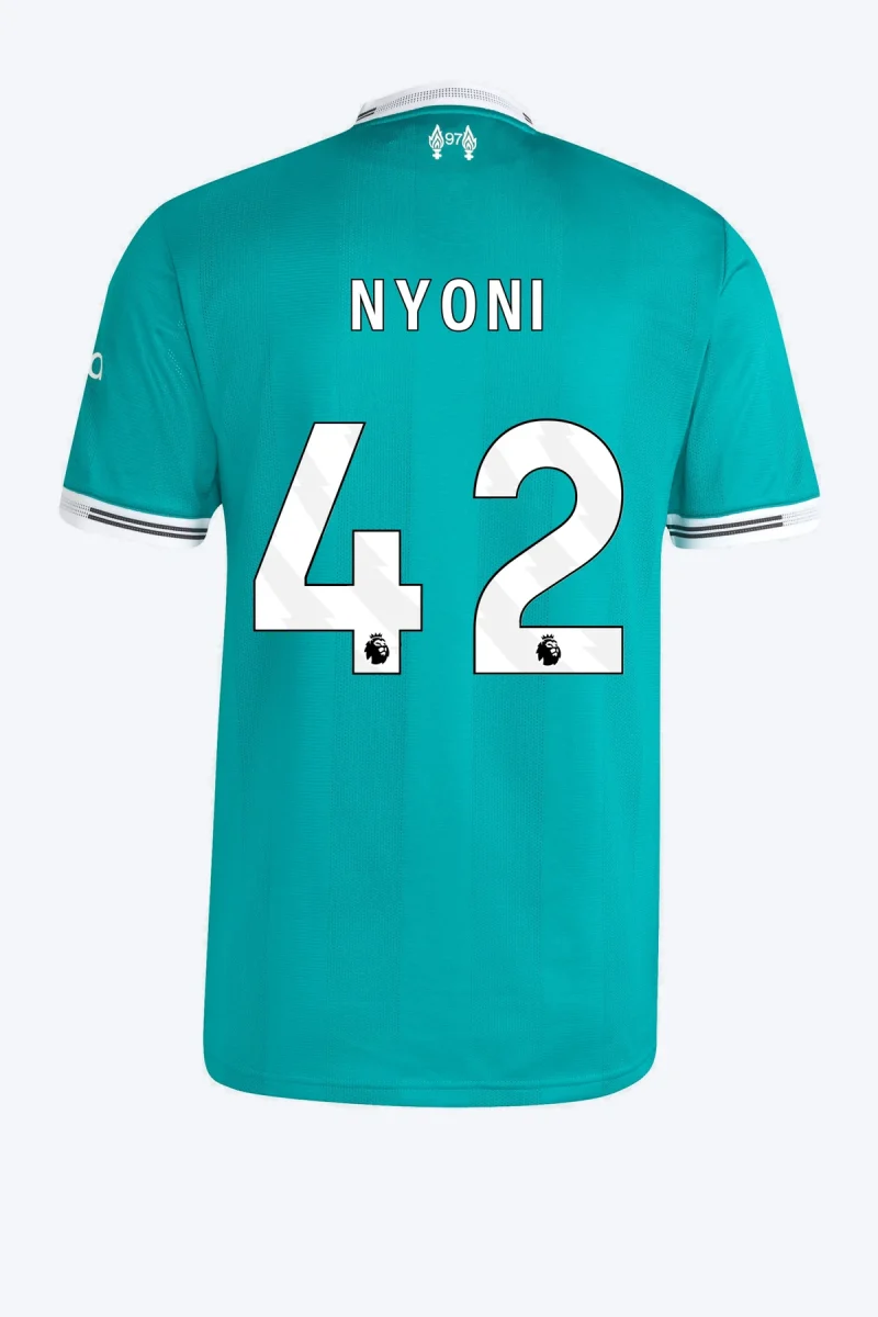 Nyoni 42 Voetbalshirt - Liverpool FC 25/26 Derde Authentic