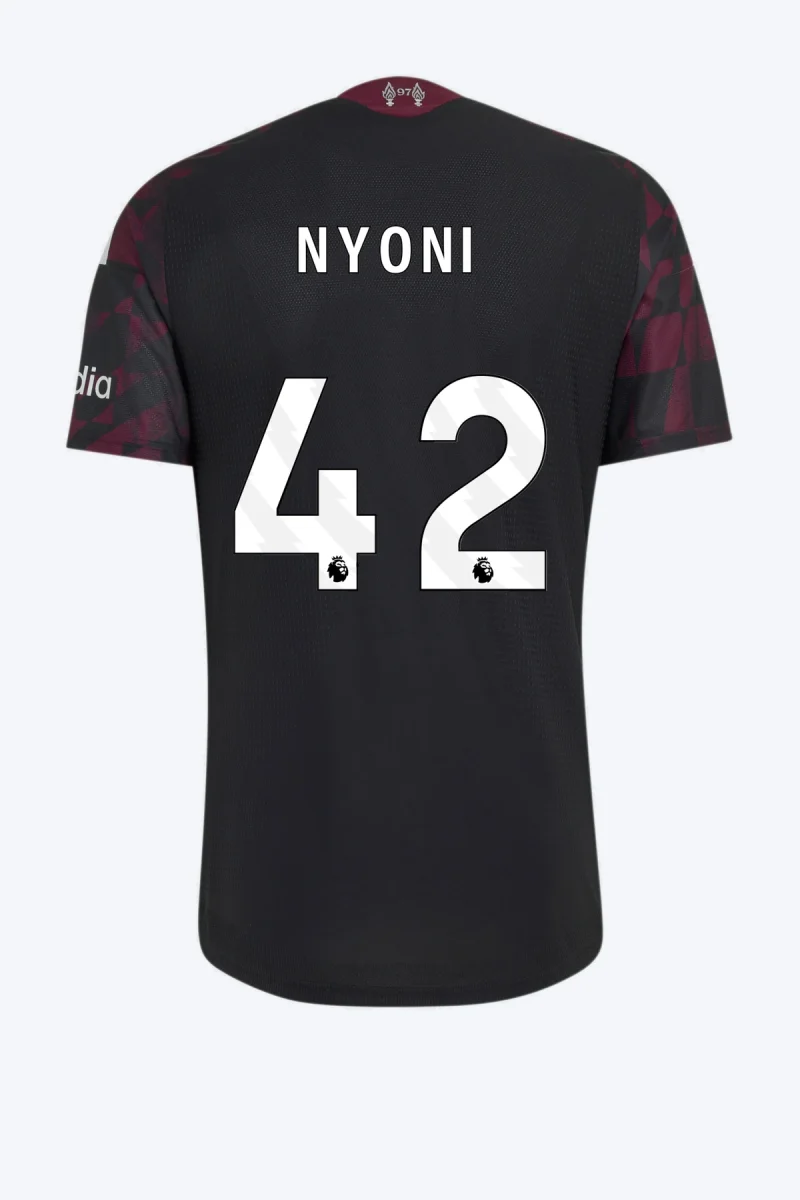 Nyoni 42 Voetbalshirt - Liverpool FC 26/27 Derde Authentic