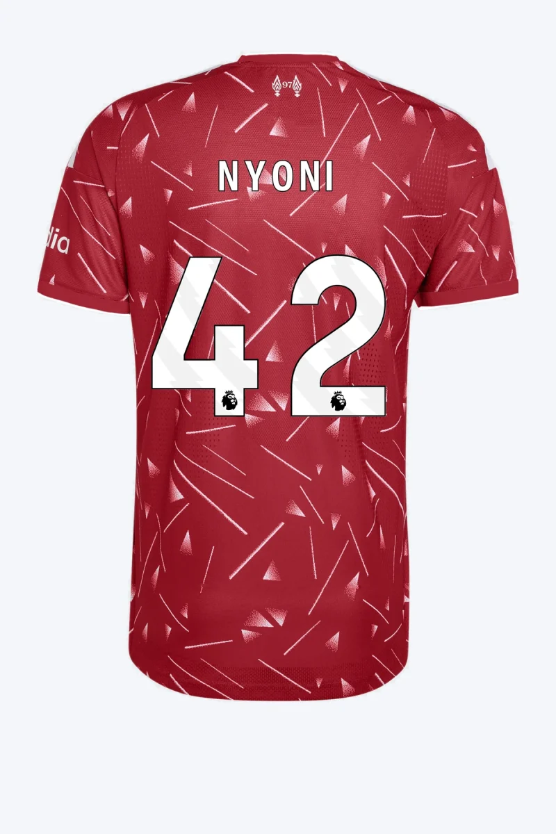 Nyoni 42 Voetbalshirt - Liverpool FC 26/27 Thuis Authentic