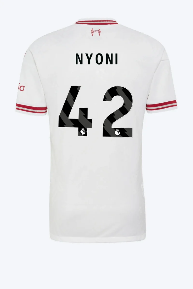 Nyoni 42 Voetbalshirt - Liverpool FC 26/27 Uit Authentic