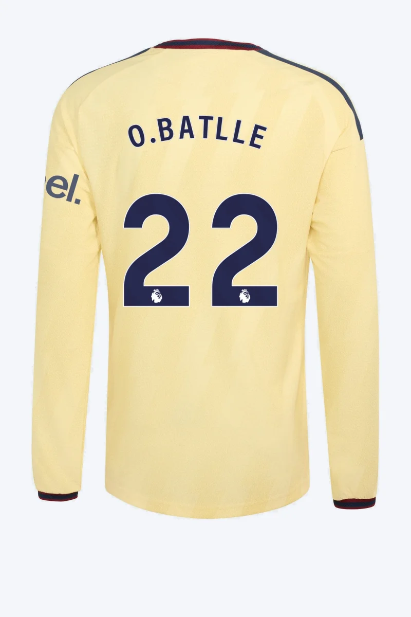 O. Batlle 22 Voetbalshirt - Arsenal FC 26/27 Derde Authentic Longsleeve