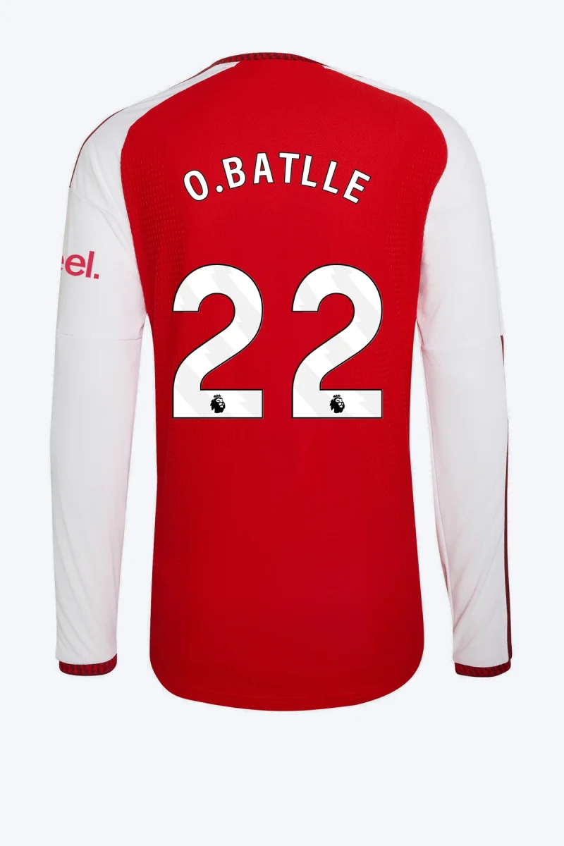 O. Batlle 22 Voetbalshirt - Arsenal FC 26/27 Thuis Authentic Lange Mouw