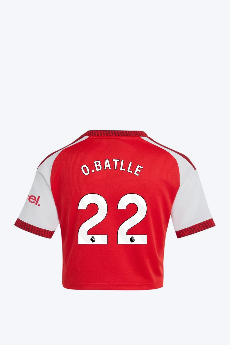 O. Batlle 22 Voetbalshirt - Arsenal FC 26/27 Thuis Cropped