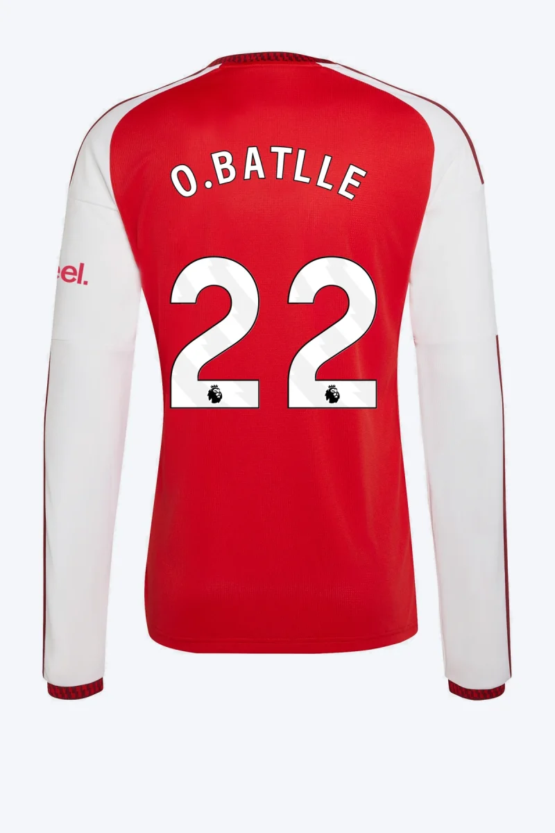 O. Batlle 22 Voetbalshirt - Arsenal FC 26/27 Thuis Lange Mouw