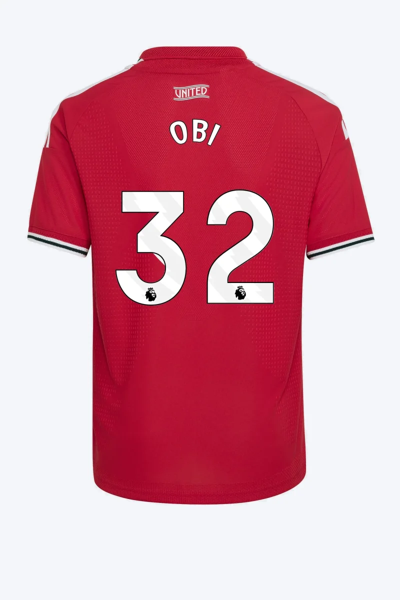 Obi 32 Voetbalshirt - Manchester United 26/27 Thuis Authentic Kids