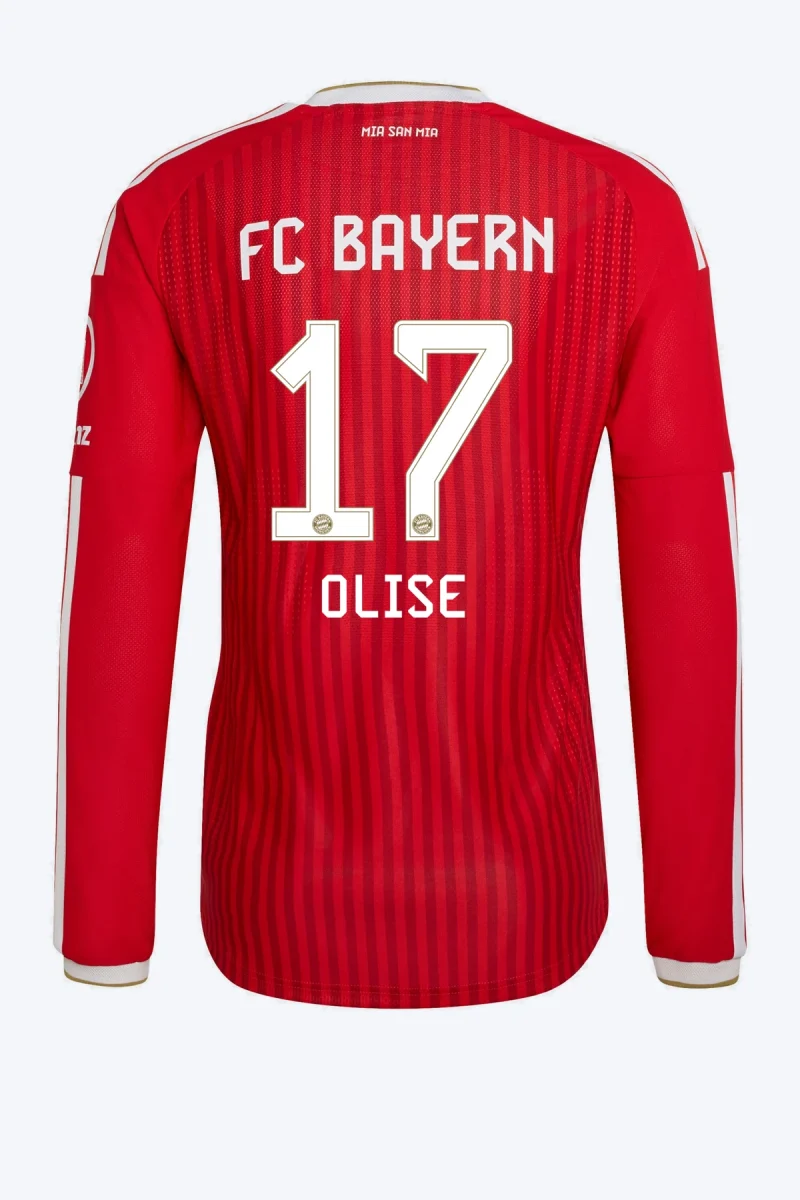 Olise 17 Voetbalshirt - FC Bayern 26/27 Thuis Authentic Lange Mouw