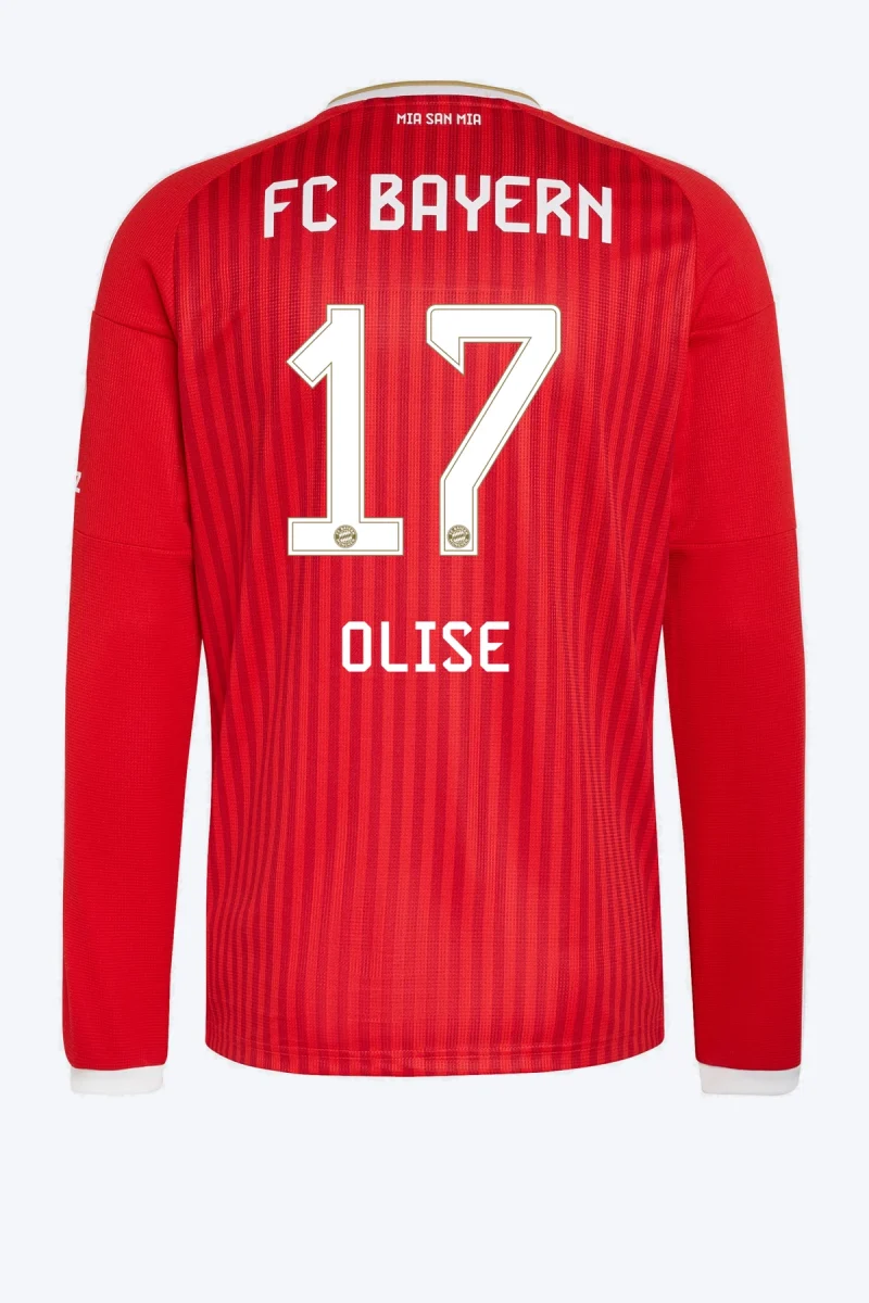 Olise 17 Voetbalshirt - FC Bayern 26/27 Thuis Lange Mouw