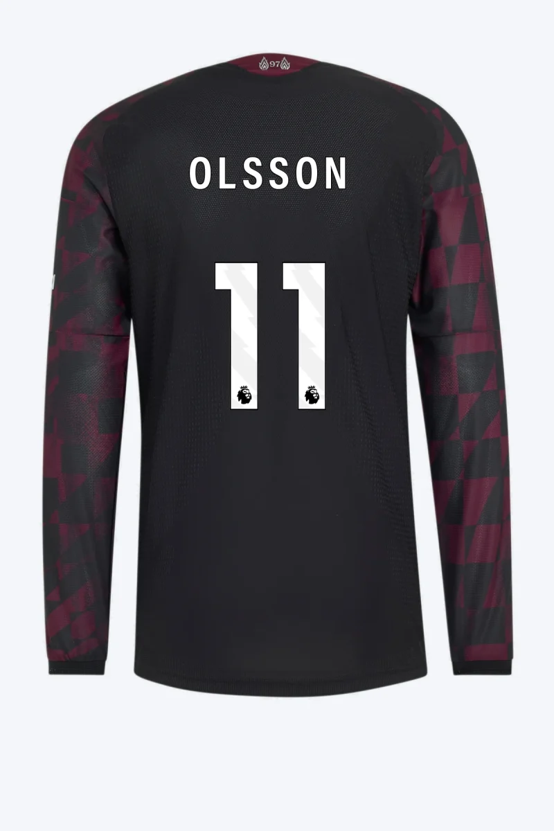 Olsson 11 Voetbalshirt - Liverpool FC 26/27 Derde Authentic Longsleeve