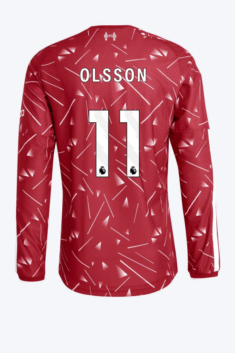 Olsson 11 Voetbalshirt - Liverpool FC 26/27 Thuis Authentic Lange Mouw