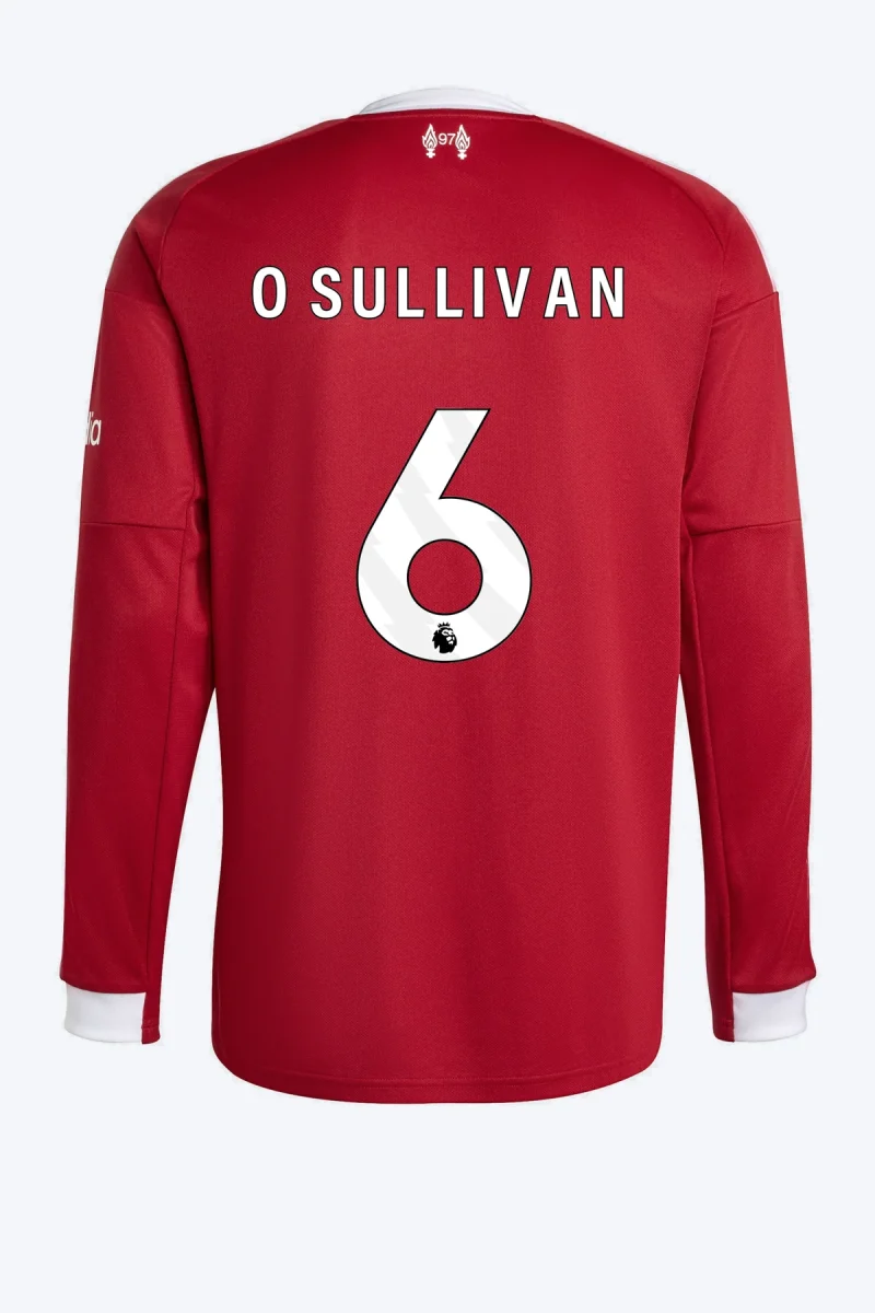 O'sullivan 6 Voetbalshirt - Liverpool FC 25/26 Lange Mouw Thuis