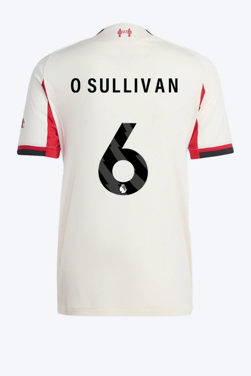 O'sullivan 6 Voetbalshirt - Liverpool FC 25/26 Uit Authentic