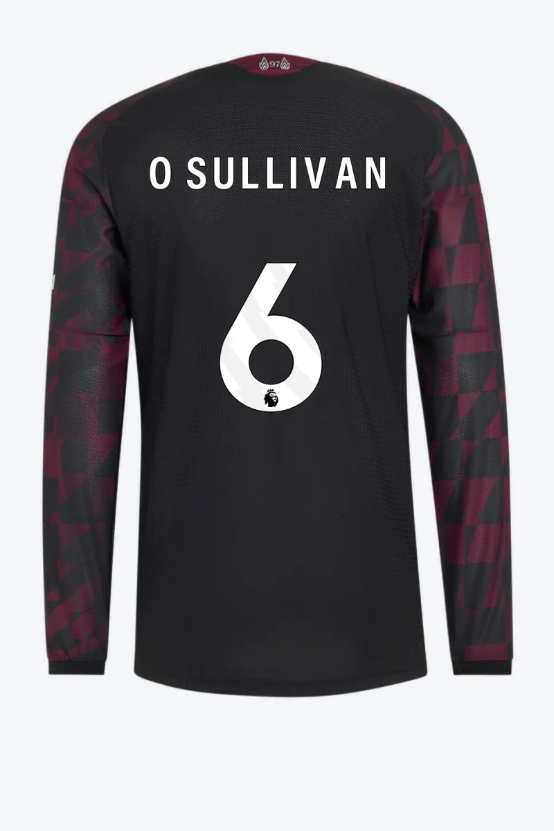 O'sullivan 6 Voetbalshirt - Liverpool FC 26/27 Derde Authentic Longsleeve