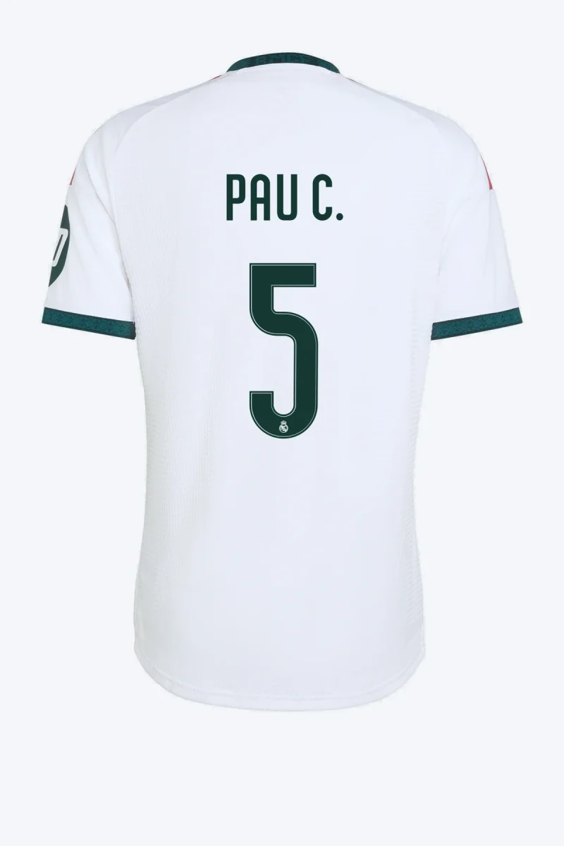 Pau C. 5 Voetbalshirt - Real Madrid 26/27 Thuis Authentic