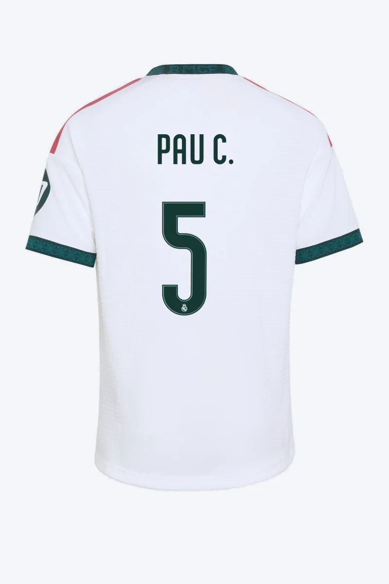 Pau C. 5 Voetbalshirt - Real Madrid 26/27 Thuis Kids