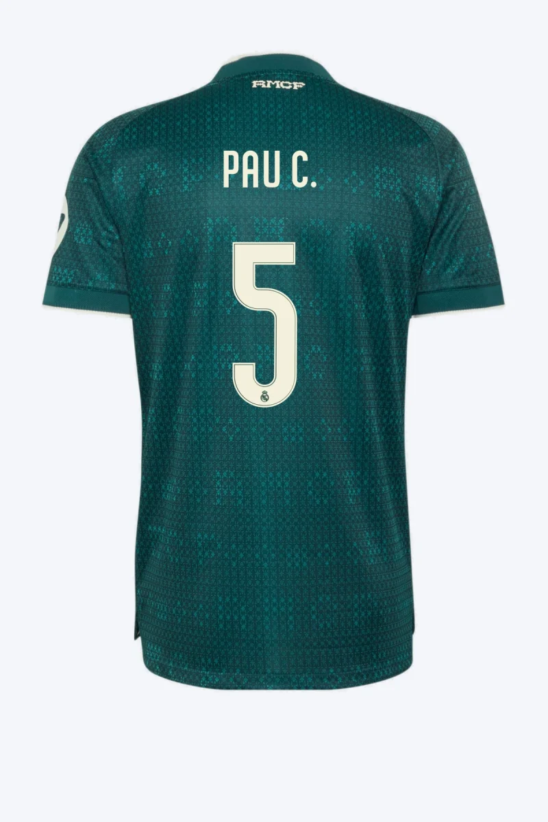 Pau C. 5 Voetbalshirt - Real Madrid 26/27 Uit Authentic