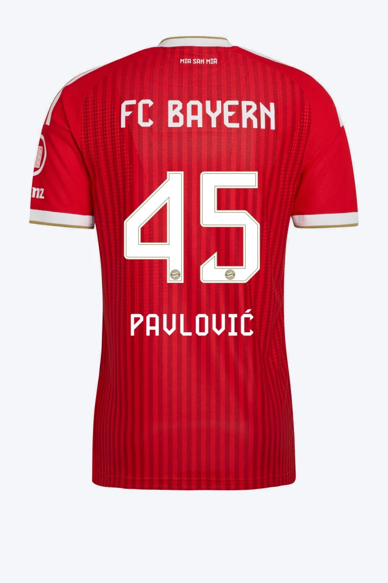 Pavlović 45 Voetbalshirt - FC Bayern 26/27 Thuis Authentic
