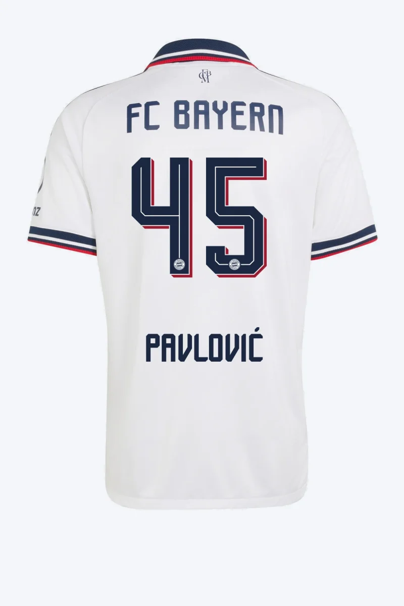 Pavlović 45 Voetbalshirt - FC Bayern 26/27 Uit Authentic