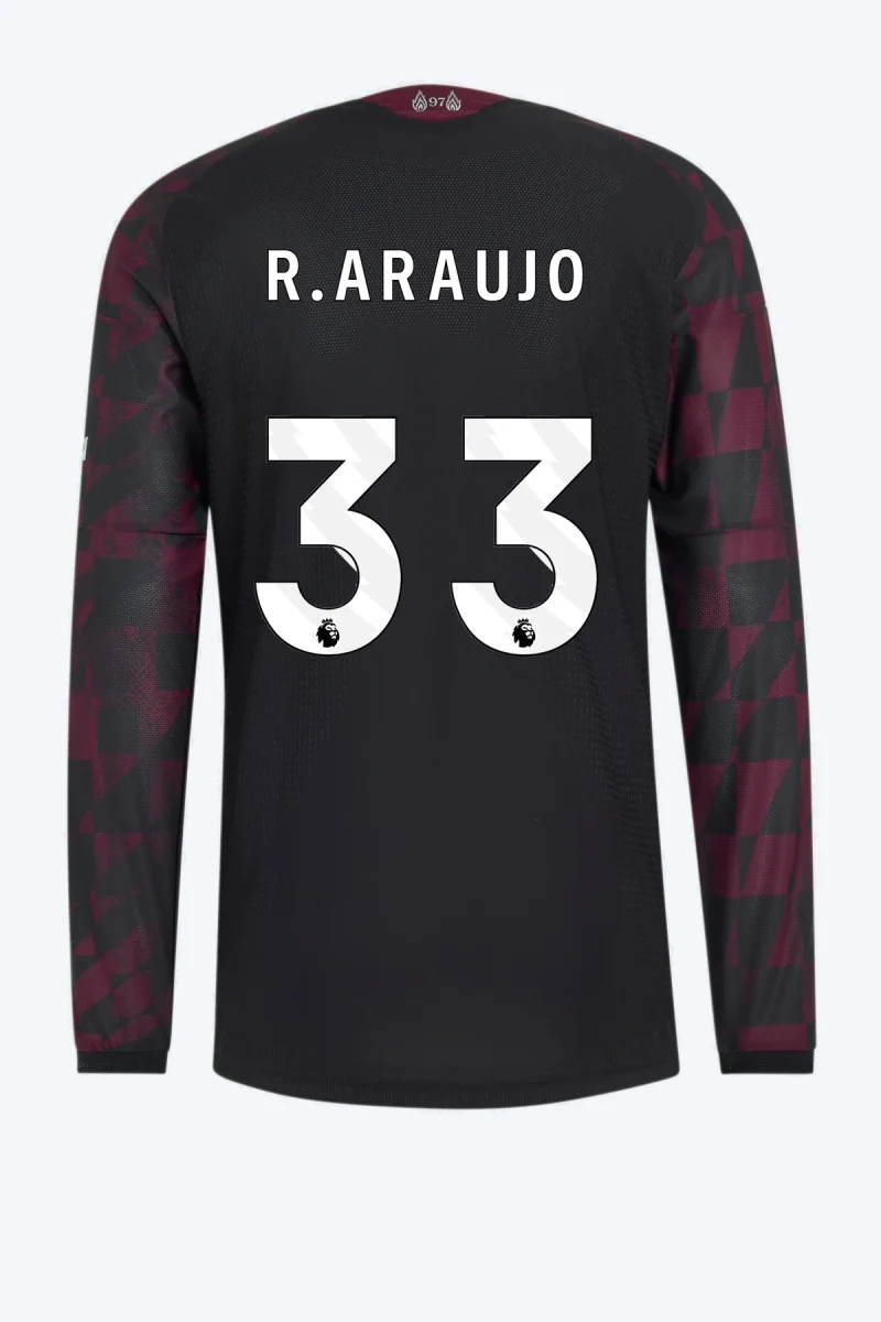 R. Araujo 33 Voetbalshirt - Liverpool FC 26/27 Derde Authentic Longsleeve