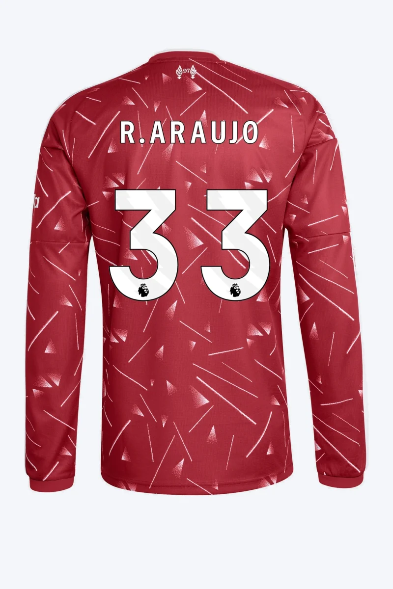 R. Araujo 33 Voetbalshirt - Liverpool FC 26/27 Thuis Lange Mouw