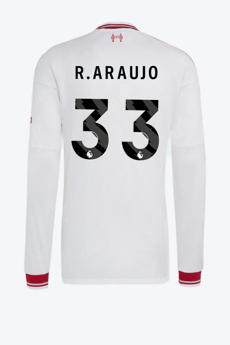 R. Araujo 33 Voetbalshirt - Liverpool FC 26/27 Uit Authentic Longsleeve