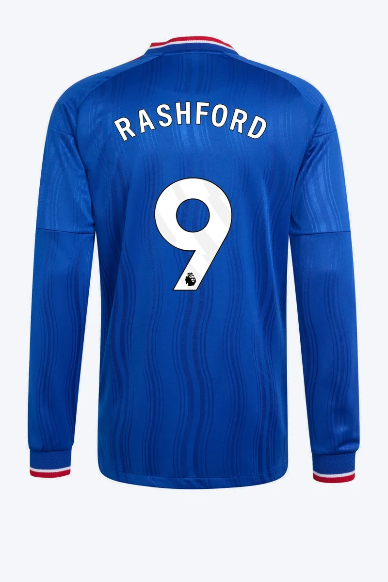 Rashford 9 Voetbalshirt - Manchester United 26/27 Uit Authentic Longsleeve