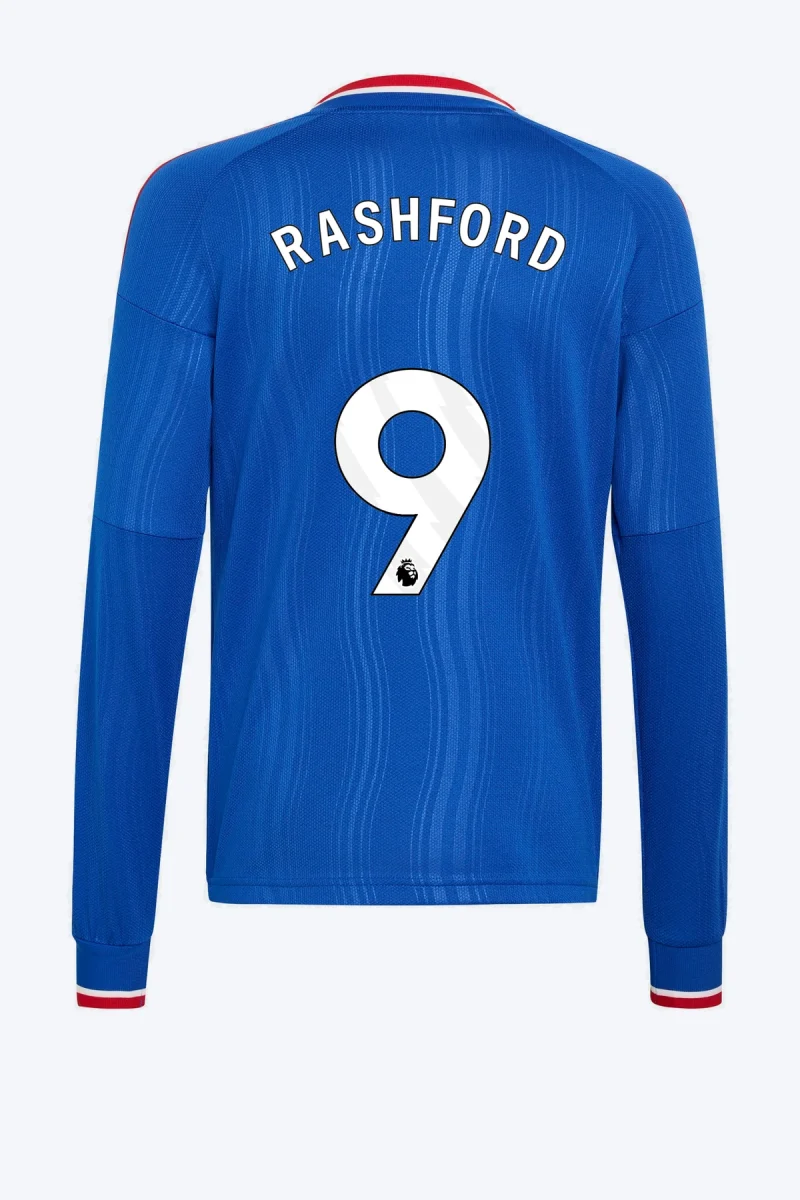 Rashford 9 Voetbalshirt - Manchester United 26/27 Uit Kids Longsleeve