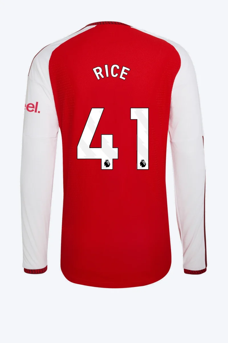 Rice 41 Voetbalshirt - Arsenal FC 26/27 Thuis Authentic Lange Mouw