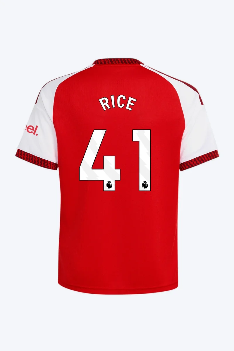 Rice 41 Voetbalshirt - Arsenal FC 26/27 Thuis Kids