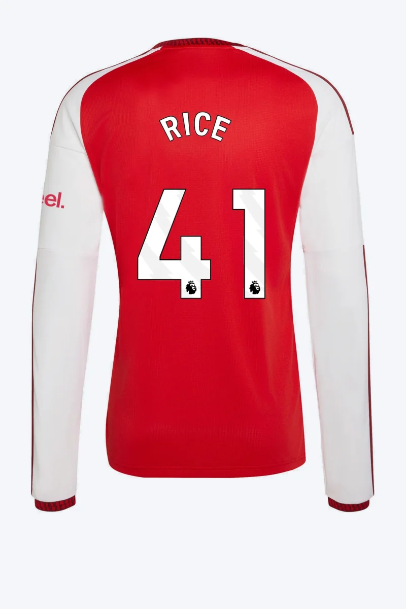Rice 41 Voetbalshirt - Arsenal FC 26/27 Thuis Lange Mouw