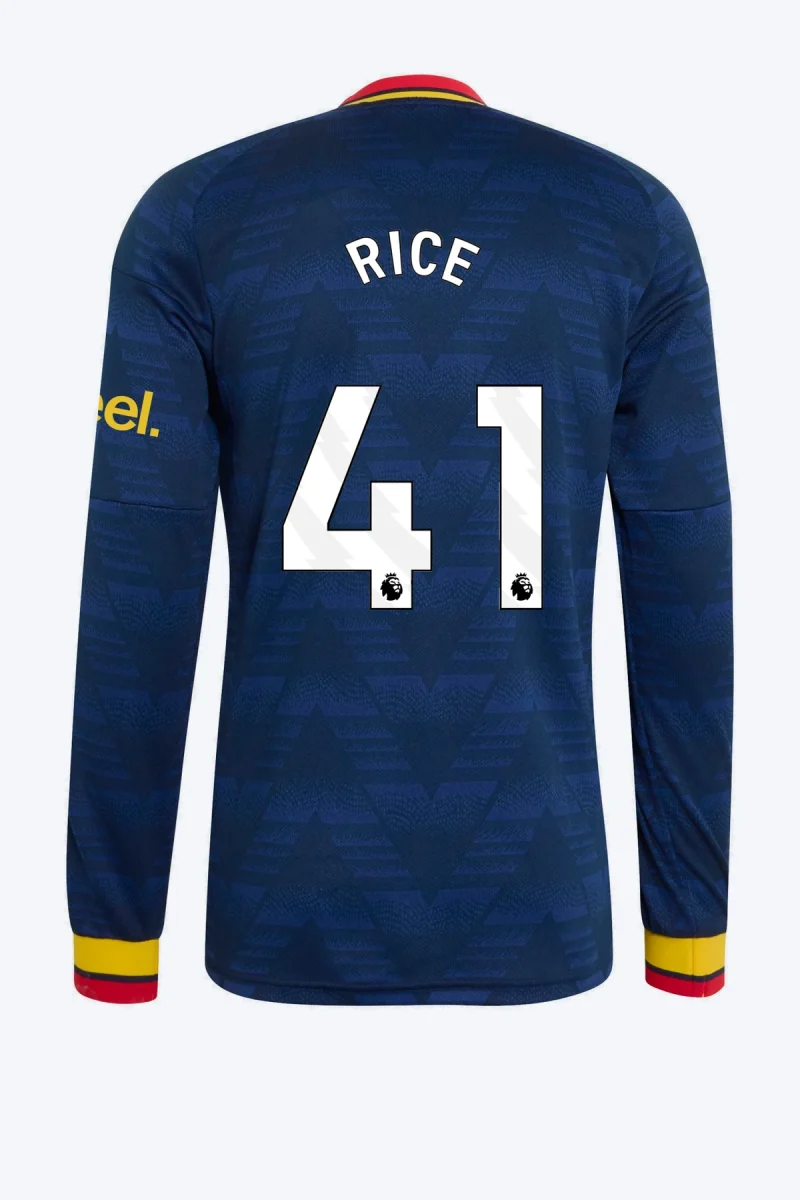 Rice 41 Voetbalshirt - Arsenal FC 26/27 Uit Longsleeve