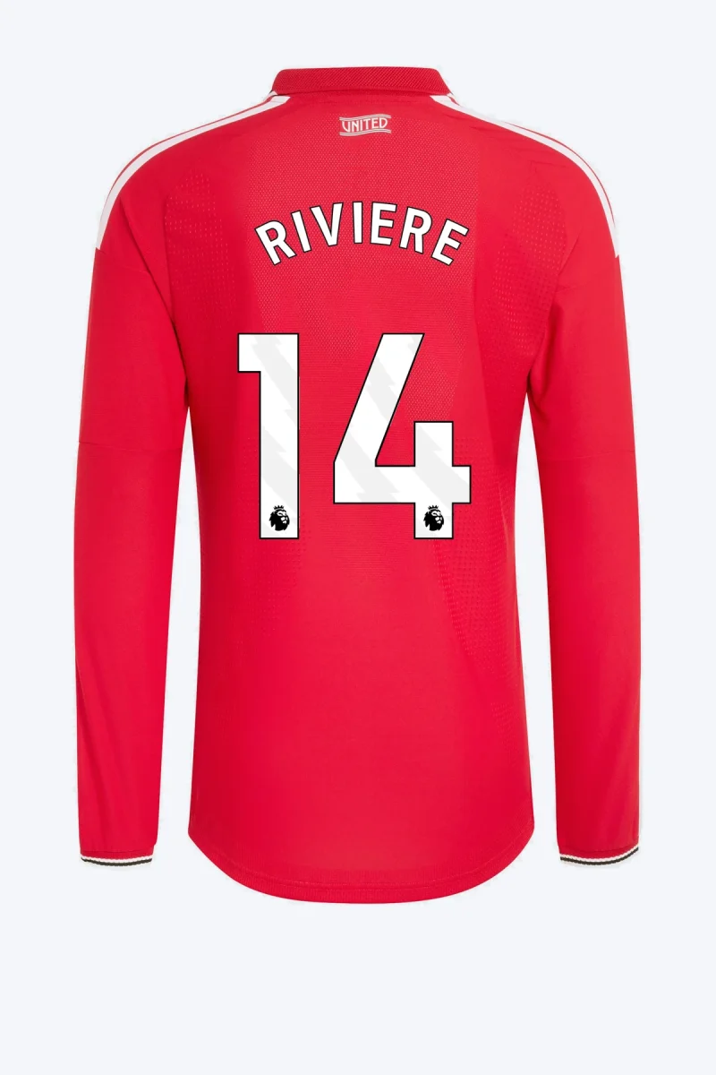 Riviere 14 Voetbalshirt - Manchester United 26/27 Thuis Authentic Lange Mouw