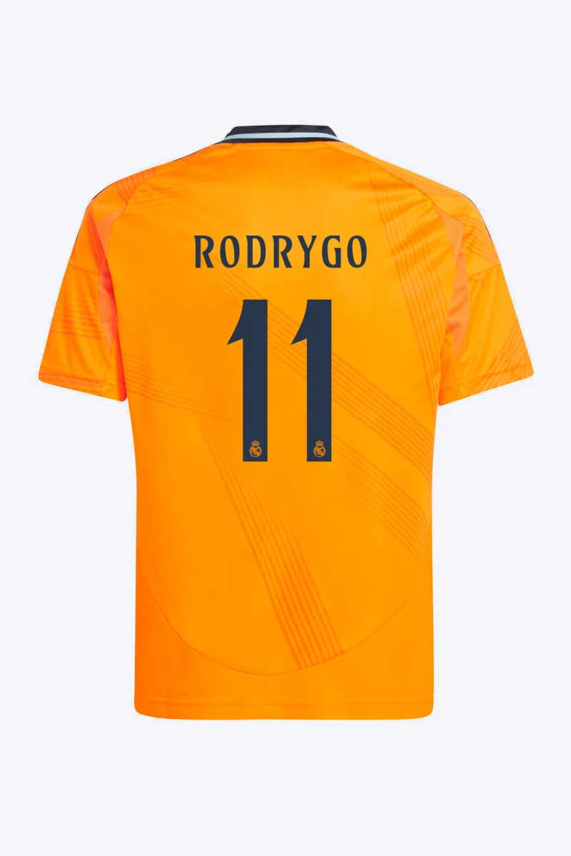 Rodrygo 11 Voetbalshirt - Real Madrid 24/25 Uit Kids