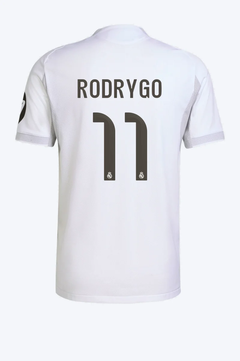 Rodrygo 11 Voetbalshirt - Real Madrid 25/26 Thuis Authentic