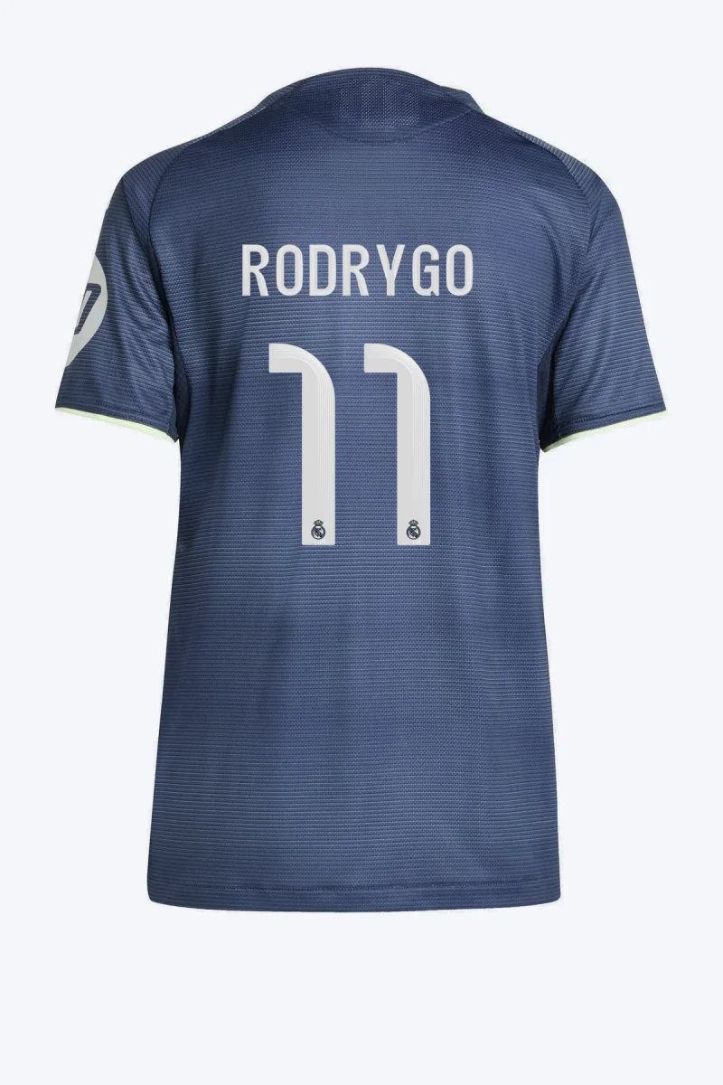 Rodrygo 11 Voetbalshirt - Real Madrid 25/26 Uit Authentic