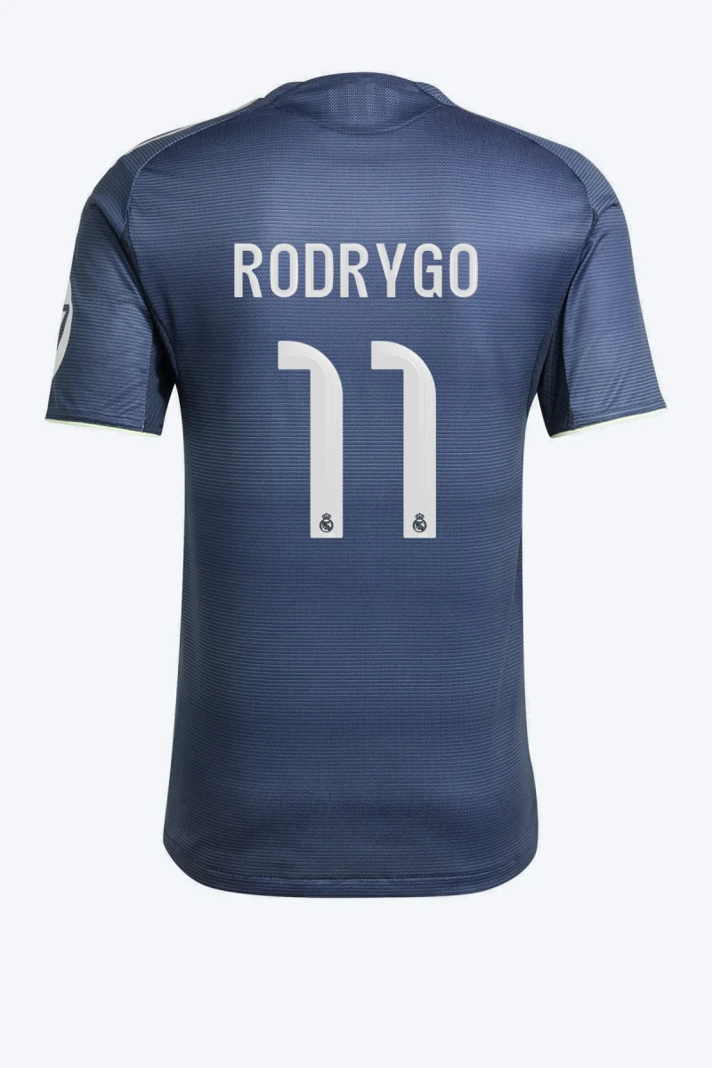Rodrygo 11 Voetbalshirt - Real Madrid 25/26 Uit Authentic