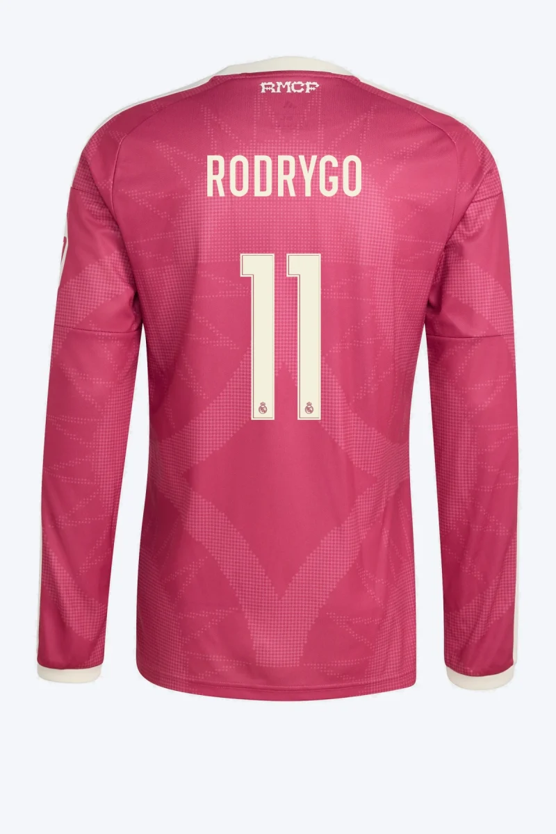 Rodrygo 11 Voetbalshirt - Real Madrid 26/27 Derde Lange Mouw