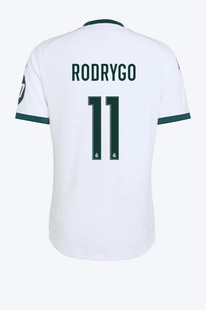 Rodrygo 11 Voetbalshirt - Real Madrid 26/27 Thuis Authentic