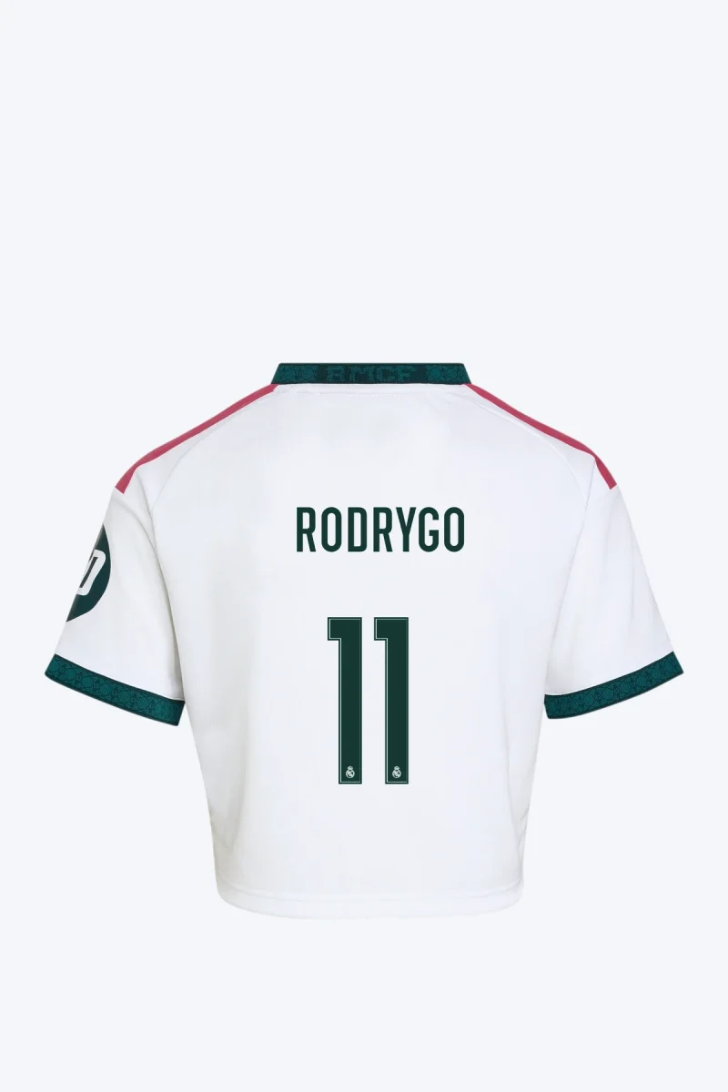 Rodrygo 11 Voetbalshirt - Real Madrid 26/27 Thuis Cropped