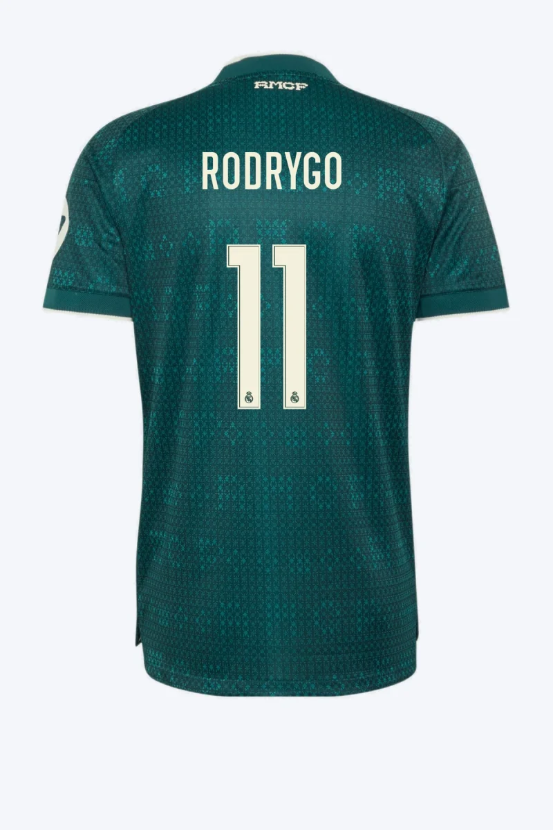 Rodrygo 11 Voetbalshirt - Real Madrid 26/27 Uit Authentic