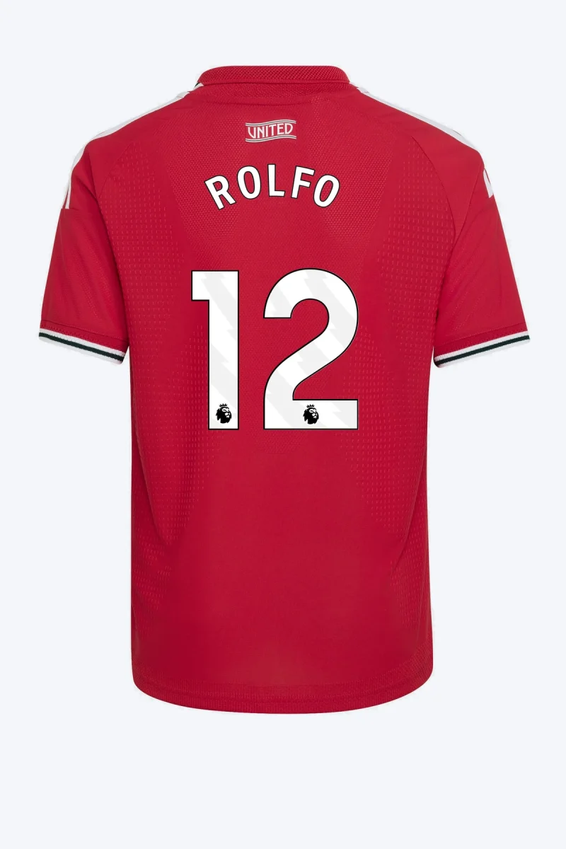Rolfo 12 Voetbalshirt - Manchester United 26/27 Thuis Authentic Kids