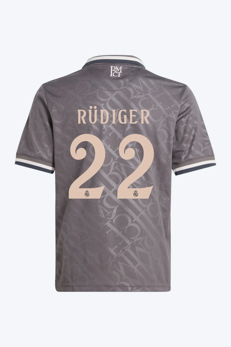 Rüdiger 22 Voetbalshirt - Real Madrid 24/25 Derde Kids
