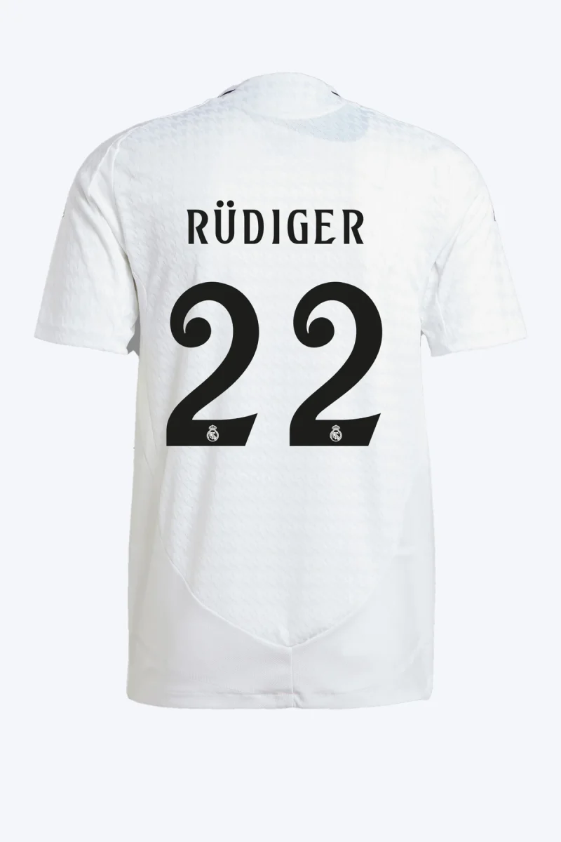 Rüdiger 22 Voetbalshirt - Real Madrid 24/25 Thuis Authentic