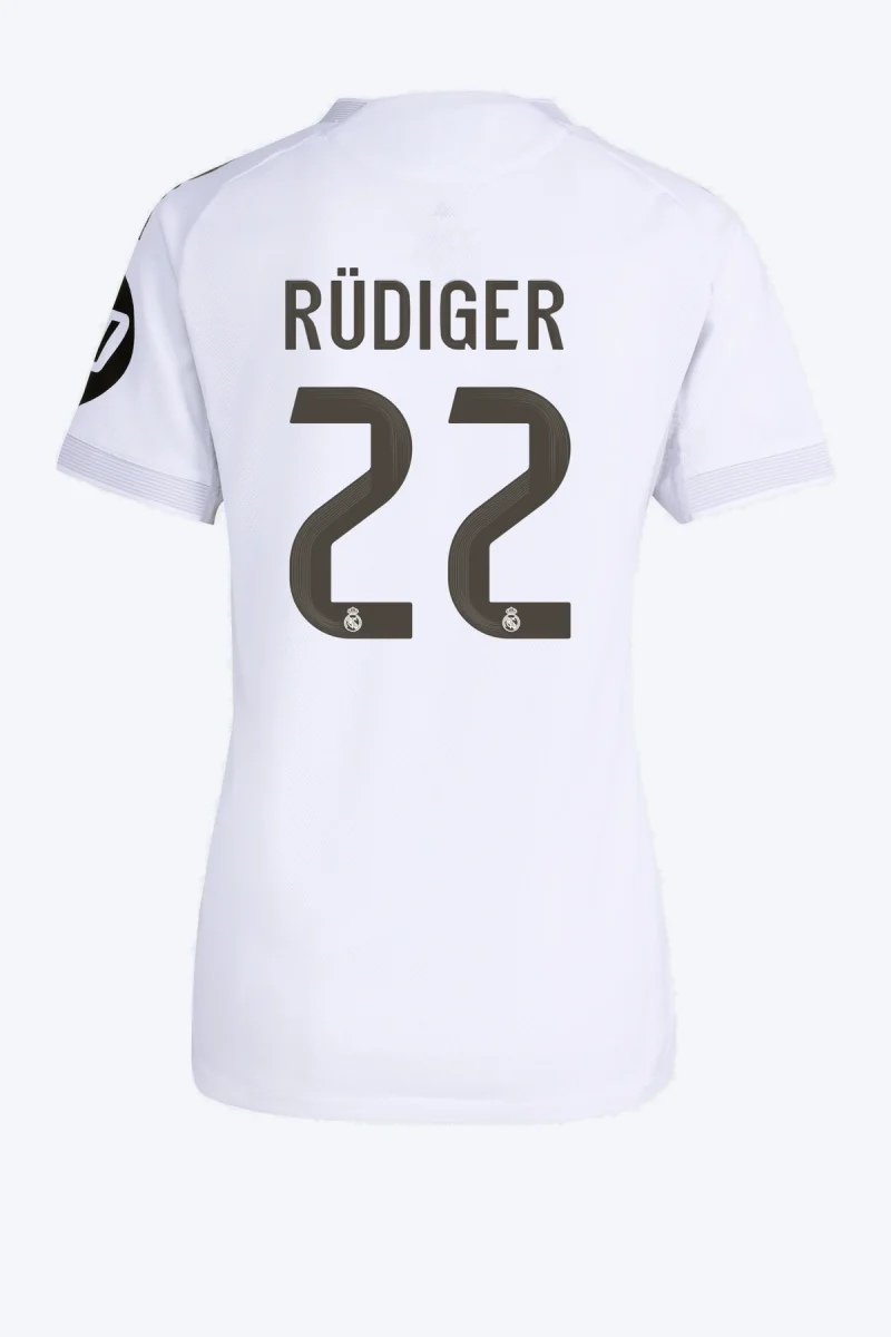 Rüdiger 22 Voetbalshirt - Real Madrid 25/26 Thuis Authentic